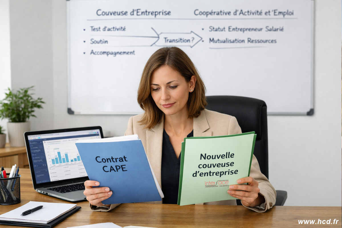 Est-ce qu’il est possible de changer de couveuse d’entreprise ou coopérative d’activité et d’emploi après avoir signé un contrat CAPE ?