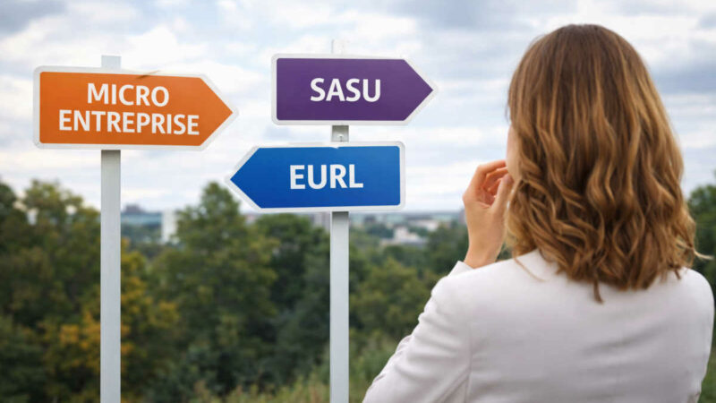 Comparaison des statuts juridiques pour créer une entreprise à partir d&rsquo;un exemple : micro-entreprise, EURL (SARLU) ou SASU ?