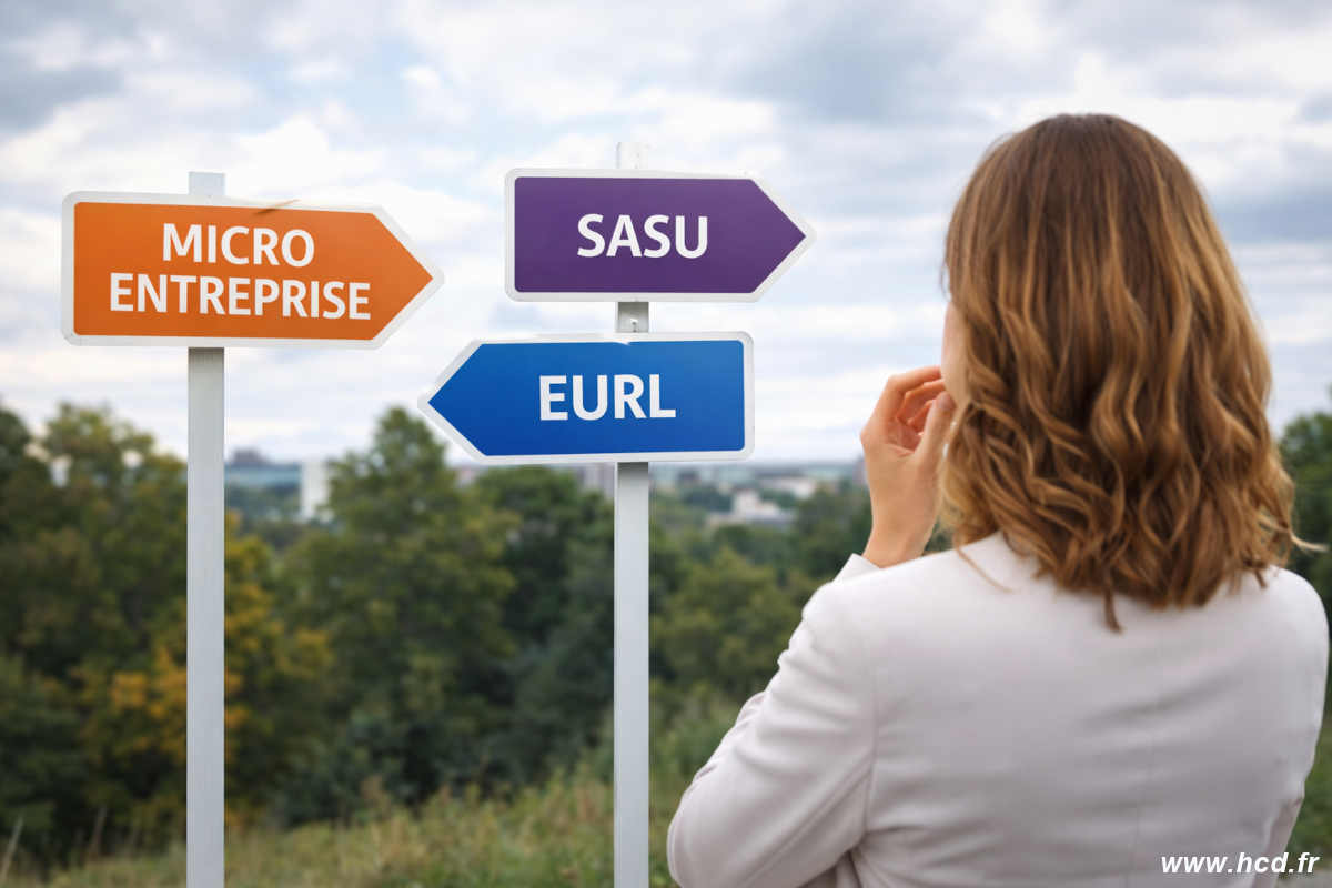 Comparaison des statuts juridiques pour créer une entreprise à partir d&rsquo;un exemple : micro-entreprise, EURL (SARLU) ou SASU ?